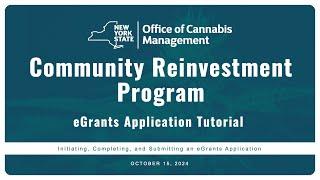 OCM eGrants Application Training Tutorial