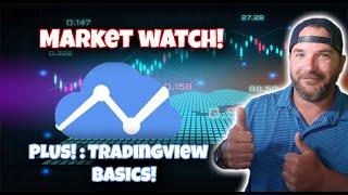 Market watch! looking over Crypto as volatility continues! PLUS: tradingview basics!