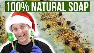 Making a 100% Natural Holiday Soap - Cold Process Soap Making with Essential Oils | Royalty Soaps