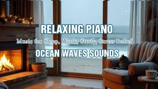 Ocean Wave Sounds & Piano for Sleep, Study & Relaxation #oceanwaves #pianomusic #studysounds #relax