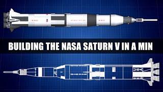 Building The NASA's Saturn V Rocket In Spaceflight Simulator #shorts