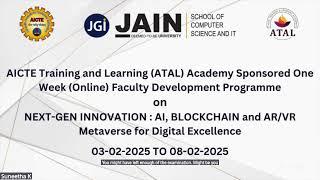 Day 6 of AICTE ATAL FDP – AI-Powered Metaverse & Real-Time Experiences