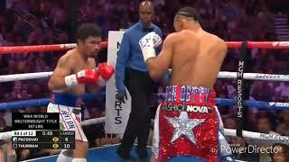 Pacquiao vs  Thurman Round 1 boxing 2019 fight HD    Pacquiao Knocks out Thurman  HD 720p