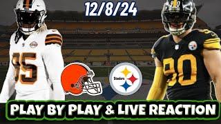 Pittsburgh Steelers vs Cleveland Browns Live Reaction | WEEK 14 | 12/8 | NFL | Steelers vs Browns