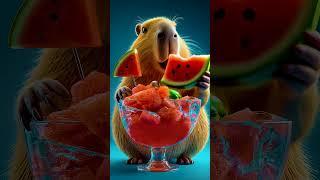 Sweet Satisfaction!  Capybara Devours Watermelon (You'll Melt!)