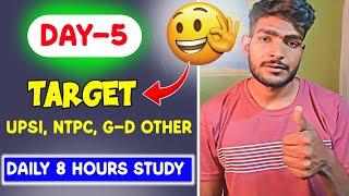 DAY-5 Target Series  || Daily 8 Hours Study Plan