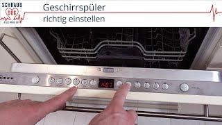 Spülmaschine einstellen: Von der Wasserhärte über den Klarspüler bis zur Extratrocknung (BSH)