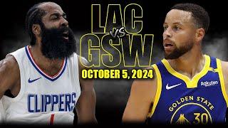 Golden State Warriors vs Los Angeles Clippers Full Game Highlights - October 5, 2024 |NBA Pre-Season