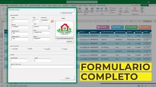  FORMULARIO de INGRESO DE DATOS para Registrar, Modificar, Eliminar y Buscar Datos con VBA en Excel