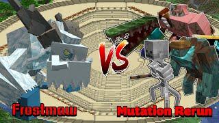 Minecraft |Mobs Battle| Frostmaw VS Mutation Rerun