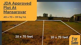 JDA Approved plots in Mansarovar Jaipur | Near Iskcon Temple |  North-East Facing #plots #realestate