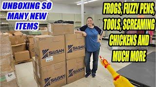 Refilling the online Store! We find frogs, Screaming Chickens, Tools and much more!