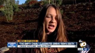 "The empty chair" classmates grieve teen's death