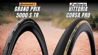 Pneumatici Bici da Corsa Continental Grand Prix 5000 S TR Vs Vittoria Corsa Pro