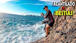 Pesca ACANTILADO+Mejillón = ¡BESTIAS! [Natural Casting en Mallorca]