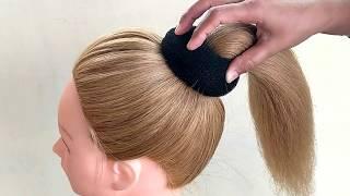 Bun Hairstyles For Medium Hair | Easy Bun Hairstyles with Trick for Wedding & party | prom Hairstyle