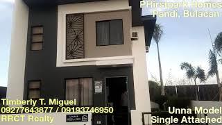 Unna Single attached PHirstpark at Pandi, Bulacan #houseandlot #singlehomesatbulacan