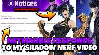 NETMARBLE ANSWERS RIGHT AWAY ABOUT SHADOW NERFS BUT WE FOUND MORE!! [Solo Leveling: Arise]