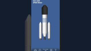 isro gslv mkIII Speed Build #youtubeshorts #sfs #shorts #isro