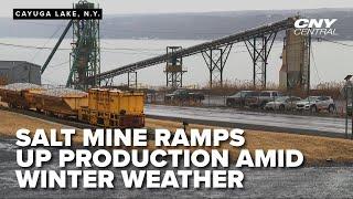 Salt mine ramps up production to combat heavy snowfall, frigid temperatures