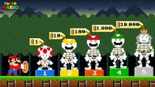 Super Mario Bros. But Mario Can Buy All Character Skeleton