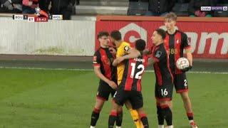 Matheus Cunha Red Card Incident, Bournemouth vs Wolves (6-5) All Goals Highlights