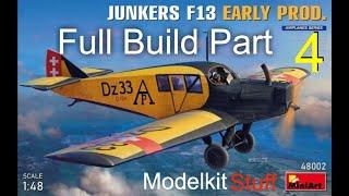 Building the Miniart 1/48 Junkers F13  Part 4.
