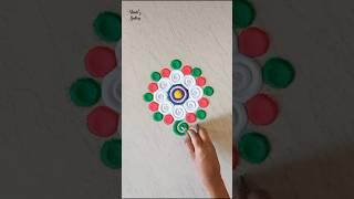 simple and easy rangoli designs #shorts #trending #rangoli #ytshorts #youtubeshorts #kolam #muggulu