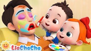 Let's Make Daddy Pretty | LiaChaCha Nursery Rhymes & Baby Songs