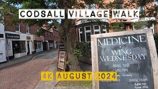 Codsall Village Centre Walk In 4K - South Staffordshire, England - August 2024