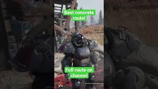 Easy concrete route less than 15 mins