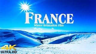 France In 4K UHD - Winter Relaxation Film - Relaxing Music And Stunning Nature Scenes