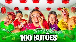 SOBREVIVEMOS À 100 BOTÕES MISTERIOSOS *Deu confusão!