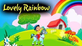 Lovely rainbow | English Nursery Rhyme with Lyrics | Kids Song | Kidda Junction