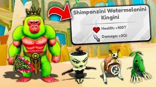 Unlocking MAX LEVEL Shimpanzini Kingini In Brainrot Evolution! (Roblox)