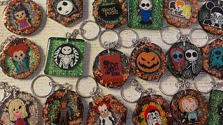 Halloween Resin Keychain and Coaster Tutorial