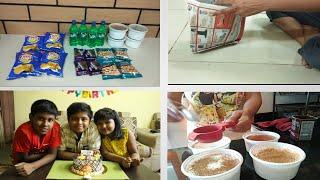 Meeting my niece and nephews  || Tiramisu Recipe || How to make Newspaper Bag