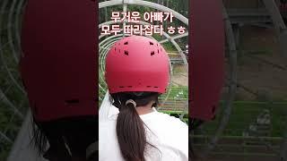 곰썰매 체험 - 제암산 자연휴양림 - Korea bear sled