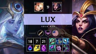 Lux Mid vs LeBlanc: Super CC - NA Master Patch 14.18