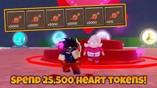 Spending 25,500 Heart Tokens on Valentine's Event! | Dragon Blox Roblox