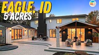 Tour a Stunning House in Eagle Idaho with 2nd Home on Property