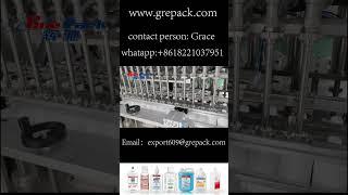 Fully Automatic Detergent Piston Filler Liquid Soap Filling Machine Shampoo Washing Bottleing Lines