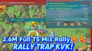 4 Way KVK Highlights. Mythic Rally Trap. 2.6M Full t5 Mix rallies! Crazy Reports! Lords Mobile