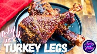 Oven Baked Smoked Turkey Legs/Drums