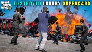 GTA 5 : MICHAEL DESTROYED RICHMAN'S EXPENSIVE CARS || BB GAMING