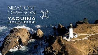 "Newport Oregon 4k Drone: Moolack Beach, Yaquina Lighthouse