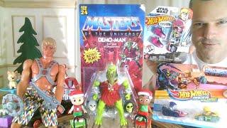 Day 18 Vlogmas Advent Holiday Calendar: Masters of the Universe Demo Man Hot Wheels Skate CoComelon