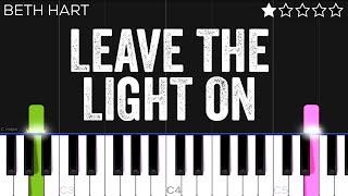 Beth Hart - Leave The Light On | EASY Piano Tutorial