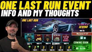 CSR2 One Last Run Event Overview and My Thoughts