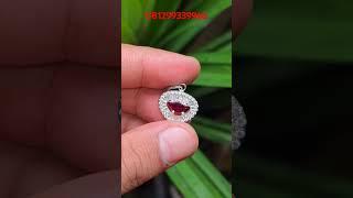 Natural Liontin Red Ruby H(a) 0.93 crt GRI LAB #gemstone #ruby